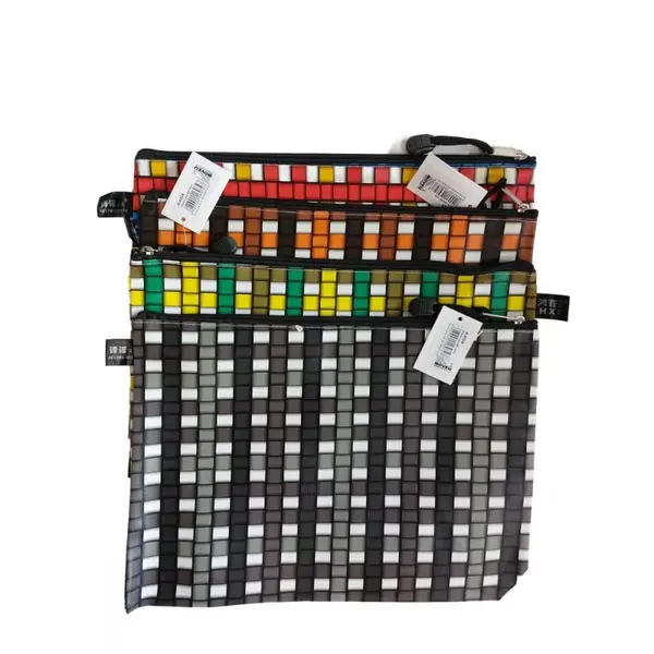 3x Púzdro-zips dokumenty B5 káro-MOVEO