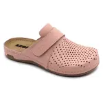 Leon 970 Dámska pracovná celokožená zdravotná obuv 38 - 24,5cm, ružová, 2,5 cm