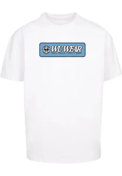 Pánské tričko WU Wear Earth Logo Oversize bílé