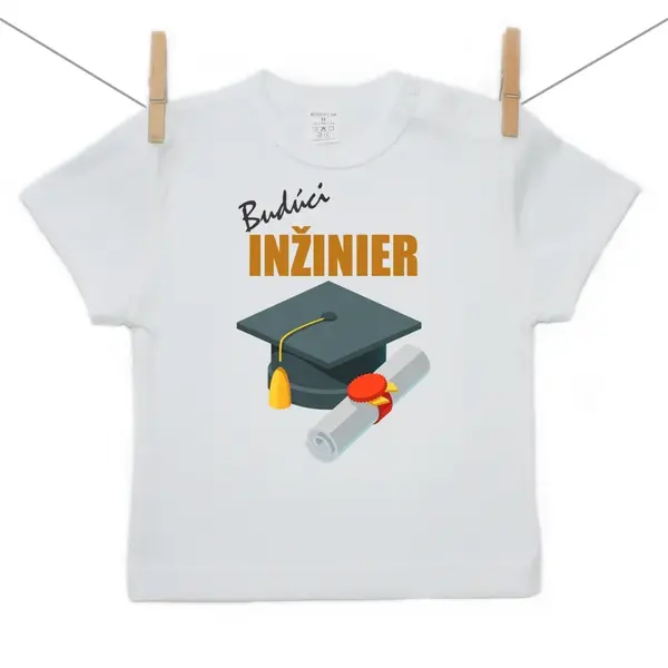 Boodyy Tričko s krátkym rukávom Budúci inžinier 116 (5-6 rokov)