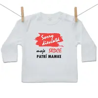 Boodyy Tričko s dlhým rukávom Sorry dievčatá moje srdce patrí mamke 116 (5-6 rokov)