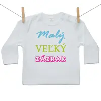 Boodyy Tričko s dlhým rukávom Malý veľký zázrak 92 (18-24 mesiacov)