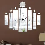 Nástenné nalepovacie hodiny Panel-Strieborná H23946