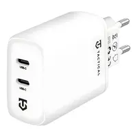 Sieťová nabíjačka 2x USB-C 40W Biela H31220