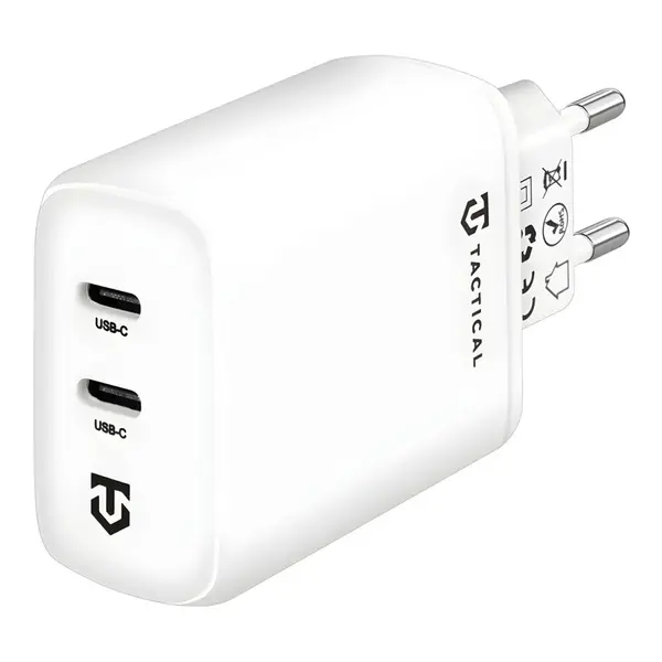 Sieťová nabíjačka 2x USB-C 40W Biela H31220