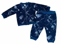 BABY NELLYS Tepláková súprava COOL, modrá, veľ. 68