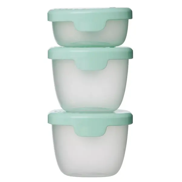 B.BOX Sada zelených krabiček snack tubs 3 kusy