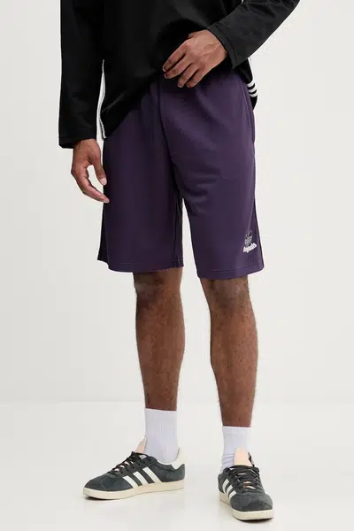 Kraťasy adidas Originals Grfx Short pánské, fialová barva, JY2758