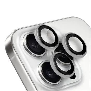 OBAL:ME ochrana čoček pro Apple iPhone 16 Pro/16 Pro Max, white titanium