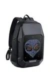 Batoh s displejem pixel art Divoom Cyberbag černá barva