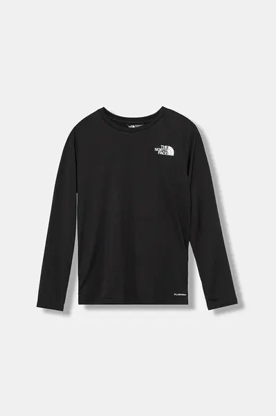Dětské tričko s dlouhým rukávem The North Face TEEN 24/7 LS TEE černá barva, s potiskem, NF0A8EB8JK31