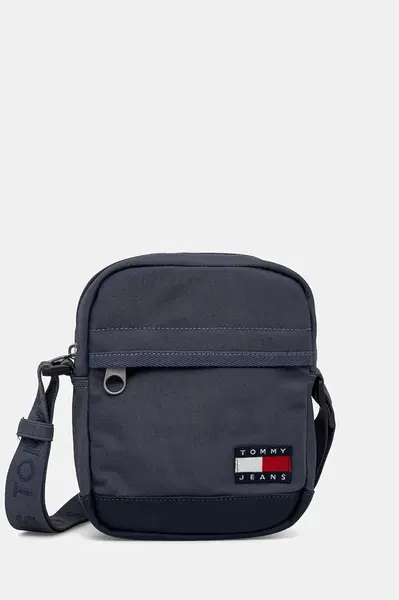 Taštička Tommy Jeans modrá barva, AM0AM13389