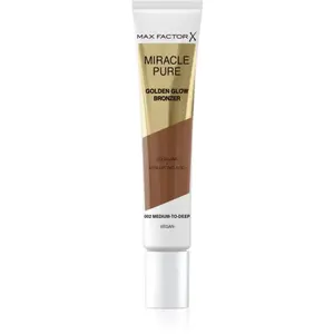 Max Factor Miracle Pure krémový bronzer pro rozjasnění pleti odstín 002 Medium to Dark 15 ml