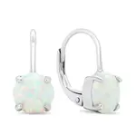 Brilio Silver Okouzlující stříbrné náušnice se syntetickými opály EA429W