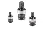 Kloubové nástavce, úderové, velikosti 1/4", 3/8", 1/2", sada 3 ks - QUATROS QS50700