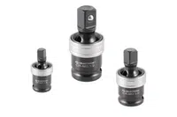 Kloubové nástavce, úderové, velikosti 1/4", 3/8", 1/2", sada 3 ks - QUATROS QS50700