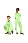 Dětské tepláky adidas Originals zelená barva, s aplikací, JV8591