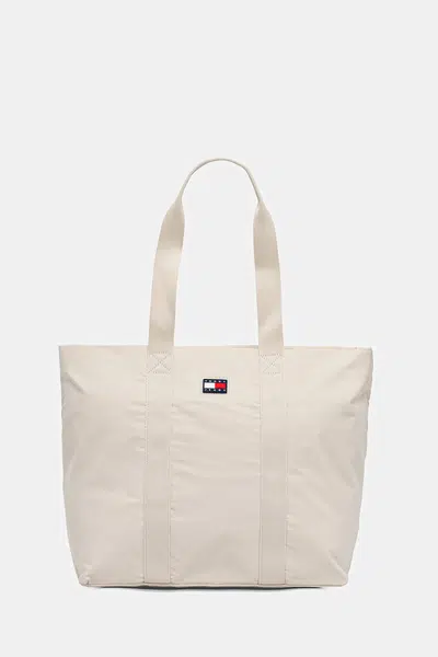 Kabelka Tommy Jeans béžová barva, AW0AW17817