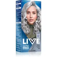 Schwarzkopf LIVE Ultra Brights or Pastel semipermanentná farba na vlasy odtieň 98 Steel Silver 1 ks