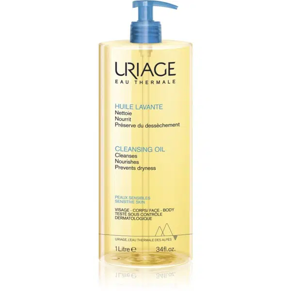 Uriage Hygiène Cleansing Oil umývací olej na tvár a telo 1000 ml