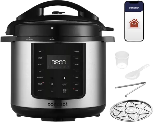 CONCEPT Multifunkčný tlakový hrniec s WiFi CK8001