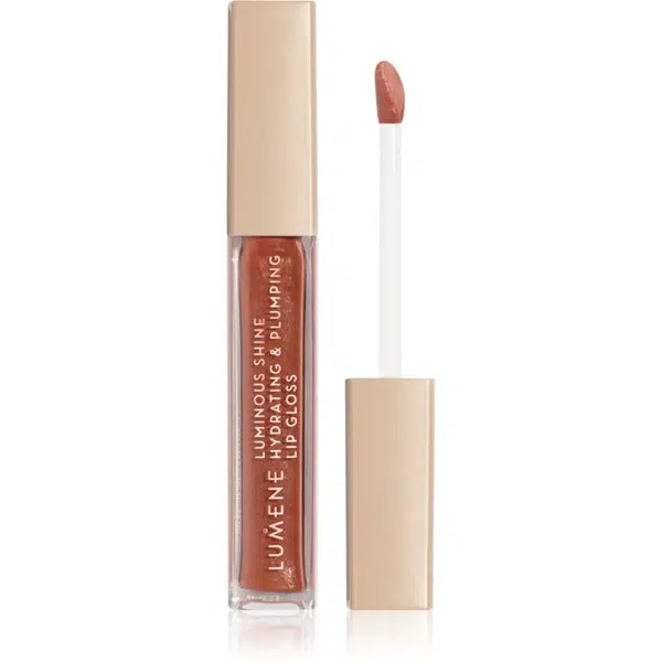 Lumene Luminous Shine hydratačný lesk na pery odtieň 8 Sunset Glow 5 ml