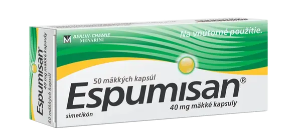ESPUMISAN na ťažkosti tráviaceho traktu 40 mg 50 kapsúl