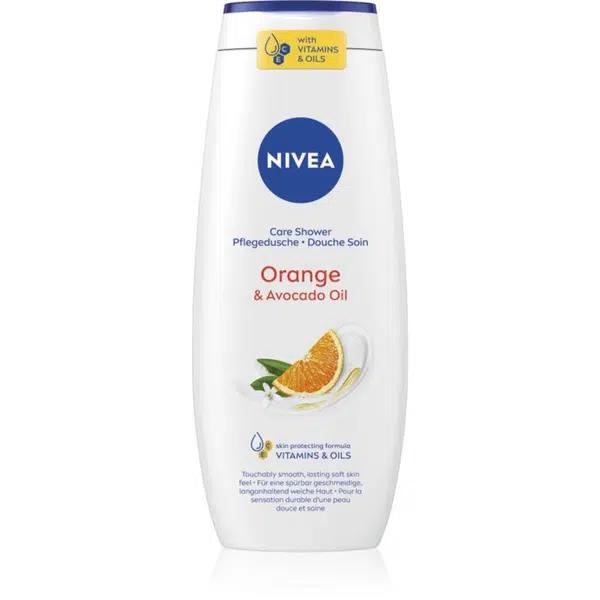 NIVEA Orange & Avocado Oil upokojujúci sprchový gél 500 ml