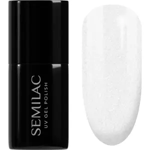 Semilac UV Hybrid Black & White gélový lak na nechty odtieň 091 Glitter Milk 7 ml