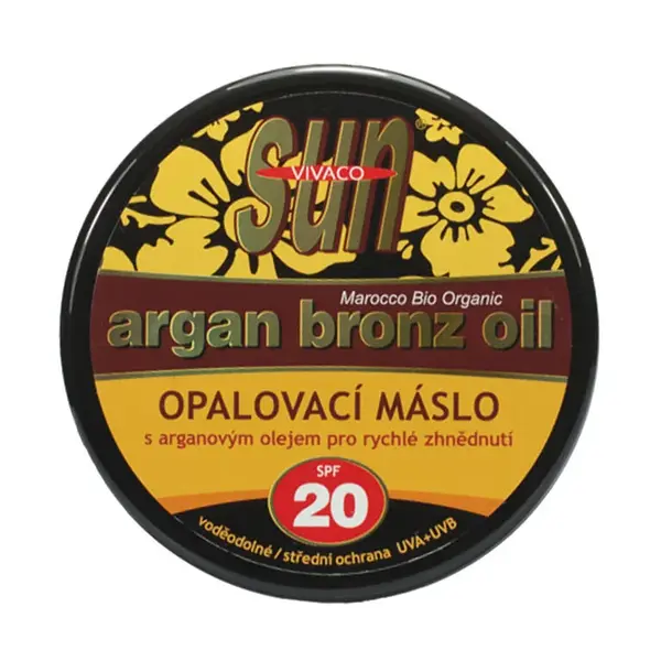 Opaľovacie maslo s arganovým olejom SPF 20 200 ml