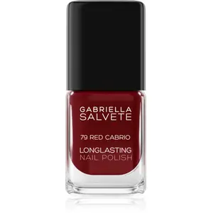Gabriella Salvete Longlasting Enamel dlhotrvajúci lak na nechty s vysokým leskom odtieň 79 Red Cabrio 11 ml