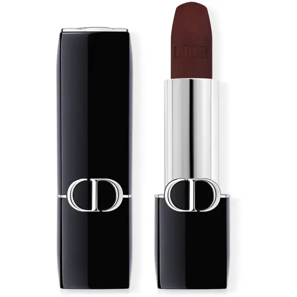 DIOR Rouge Dior Balm hydratačný balzam na pery plniteľný odtieň 001 Diormidnight 3.2 g