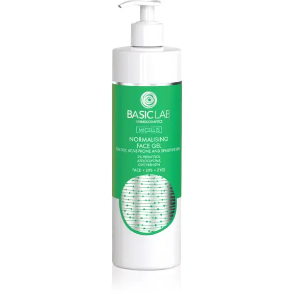 BasicLab Dermocosmetics Micellis normalizujúci čistiaci gel pre mastnú pleť so sklonom k akné 300 ml