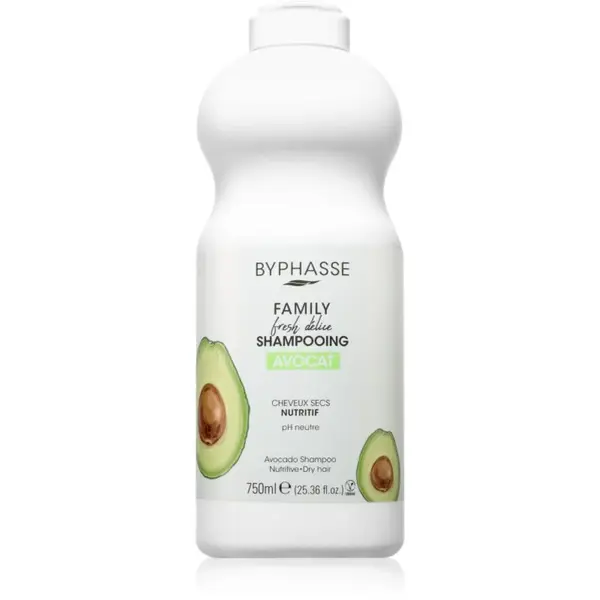 BYPHASSE Avocado šampón pre suché vlasy 750 ml
