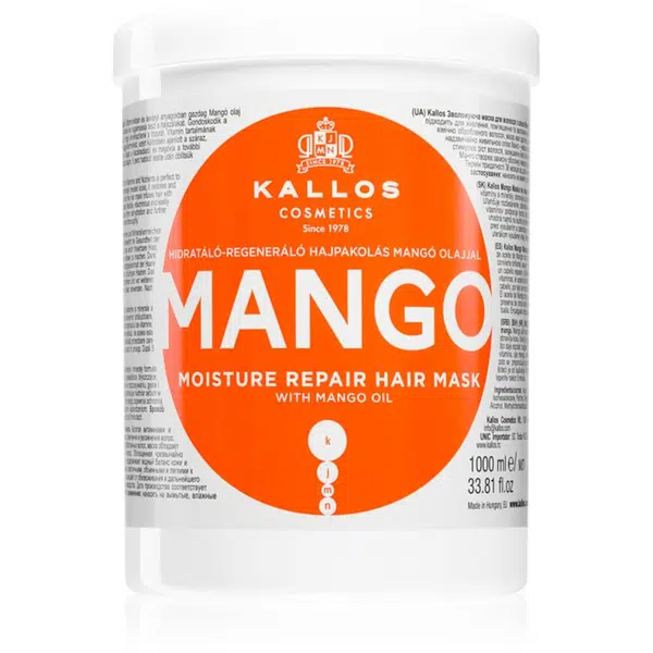 Kallos KJMN Professional Mango posilujúca maska s mangovým olejom 1000 ml