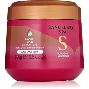 Sanctuary Spa Ruby Oud kávový telový peeling 300 ml