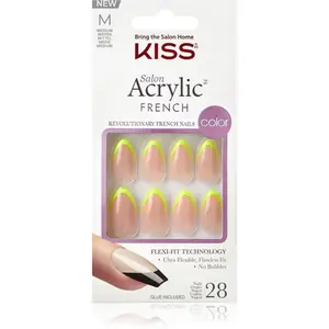 KISS Acrylic French Color umelé nechty Hype 28 ks