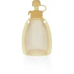 Zopa Silicone Refillable Baby Food Pouch kapsička na jedlo 0 m+ Transparent Yellow 120 ml