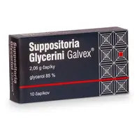 SUPPOSITORIA Glycerini galvex 2,06 g 10 čapíkov