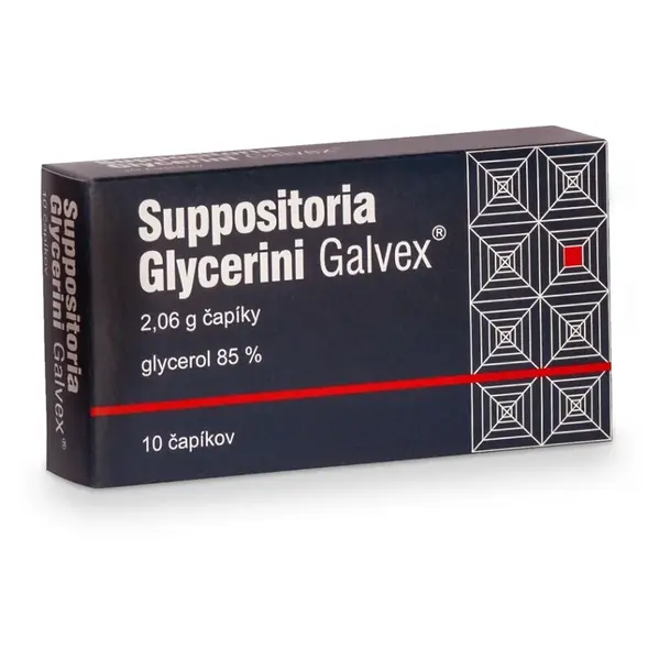 SUPPOSITORIA Glycerini galvex 2,06 g 10 čapíkov