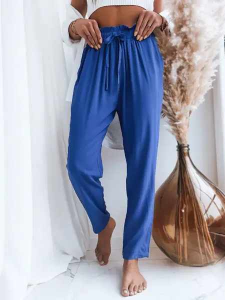 Dámske nohavice casual ADELIS Farba horčicová DSTREET