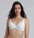 PLAYTEX RCS FLOWER ELEGANCE UNDERWIRE BRA - Women's Lace Bra with Underwire - White