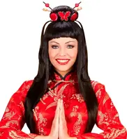 Parochňa Gejša dlhé vlasy