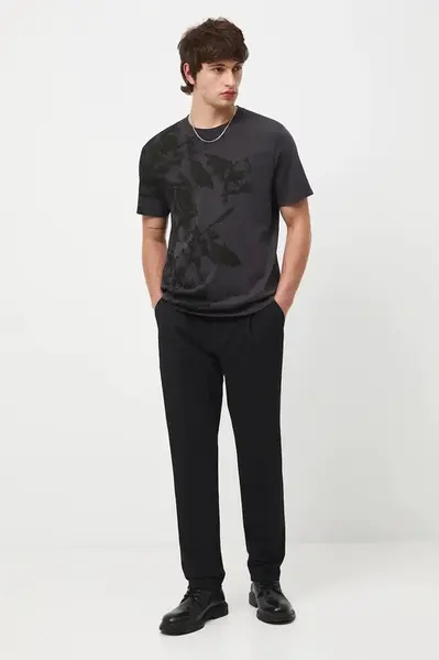 Bavlněné tričko Medicine pánské, šedá barva