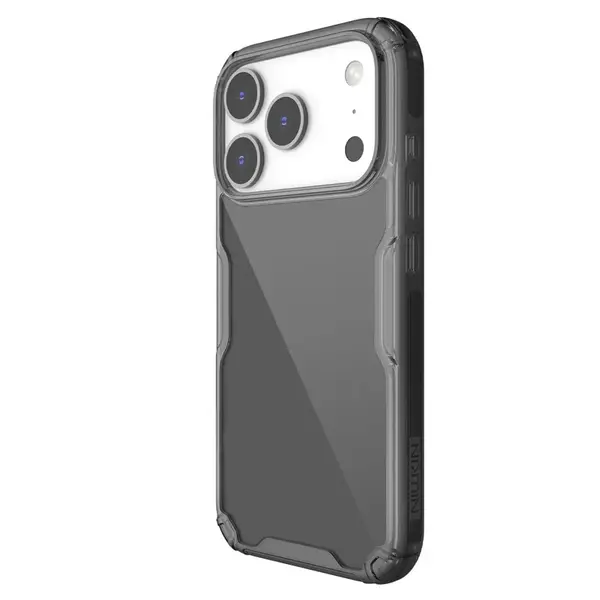 Zadní kryt Nillkin Nature TPU PRO pro Apple iPhone 17 Pro, transparentní + černá