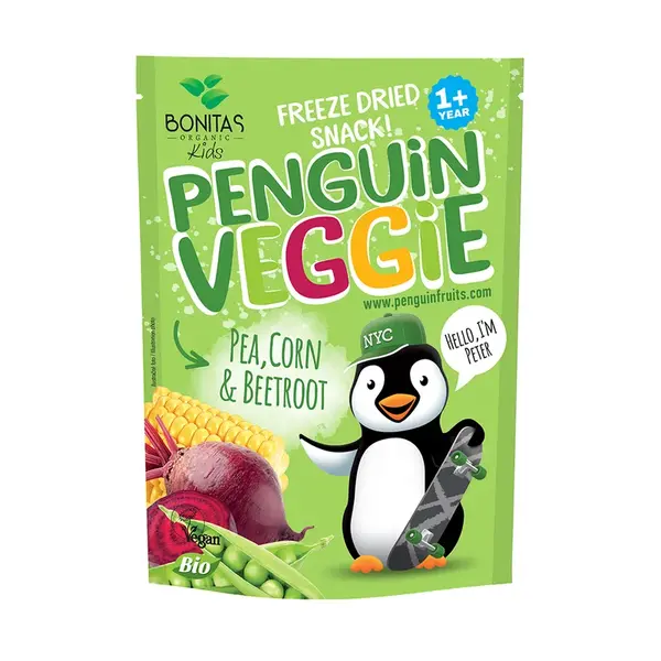 PENGUIN VEGGIE Pea, Corn & Beetroot BIO