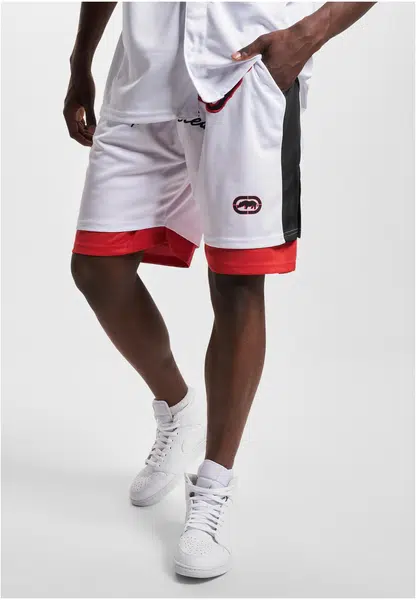 Společnost Ecko Unltd. BBALL shorts white/red