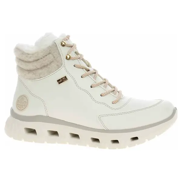 Dámská kotníková obuv Rieker M6010-80 white-sand 38