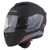Moto přilba Cassida Compress 2.0 Refraction P/J černá matná/šedá/červená XS (53-54)