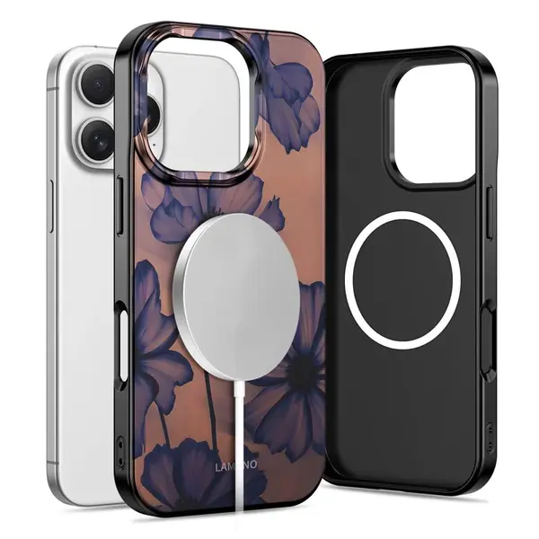 Tech-Protect Lamano MagSafe obal, iPhone 16 Pro, velvet night